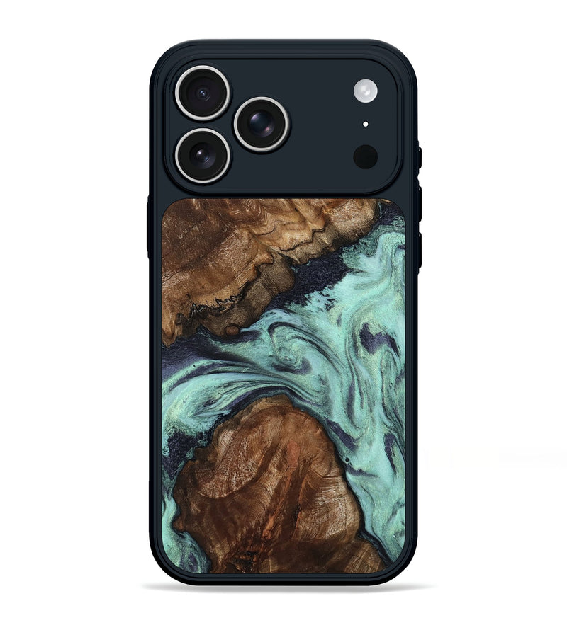 iPhone 17 Pro Max Wood Phone Case - Marion (Green, 802370)