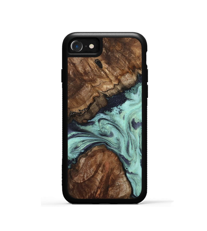 iPhone SE Wood Phone Case - Marion (Green, 802370)