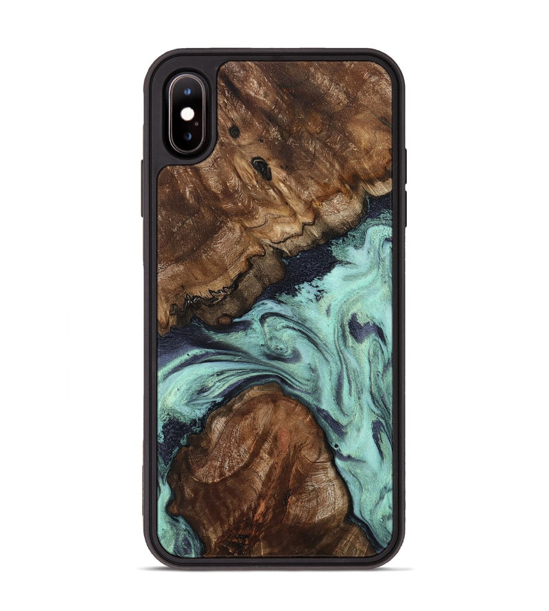 iPhone Xs Max Wood Phone Case - Marion (Green, 802370)