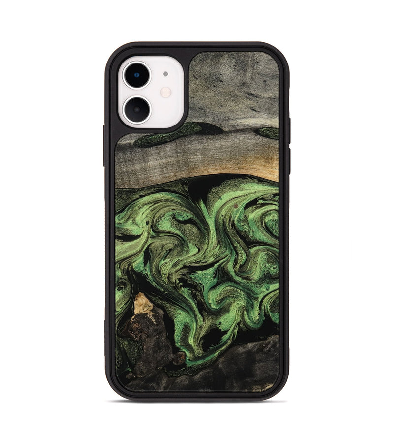 iPhone 11 Wood Phone Case - Rylan (Green, 802371)
