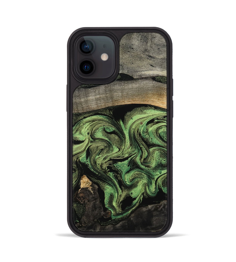 iPhone 12 Wood Phone Case - Rylan (Green, 802371)