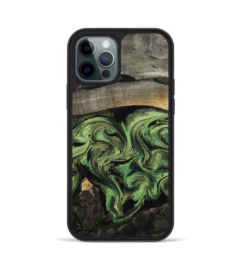 iPhone 12 Pro Wood Phone Case - Rylan (Green, 802371)