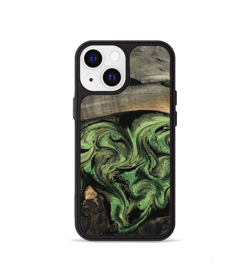 iPhone 13 mini Wood Phone Case - Rylan (Green, 802371)