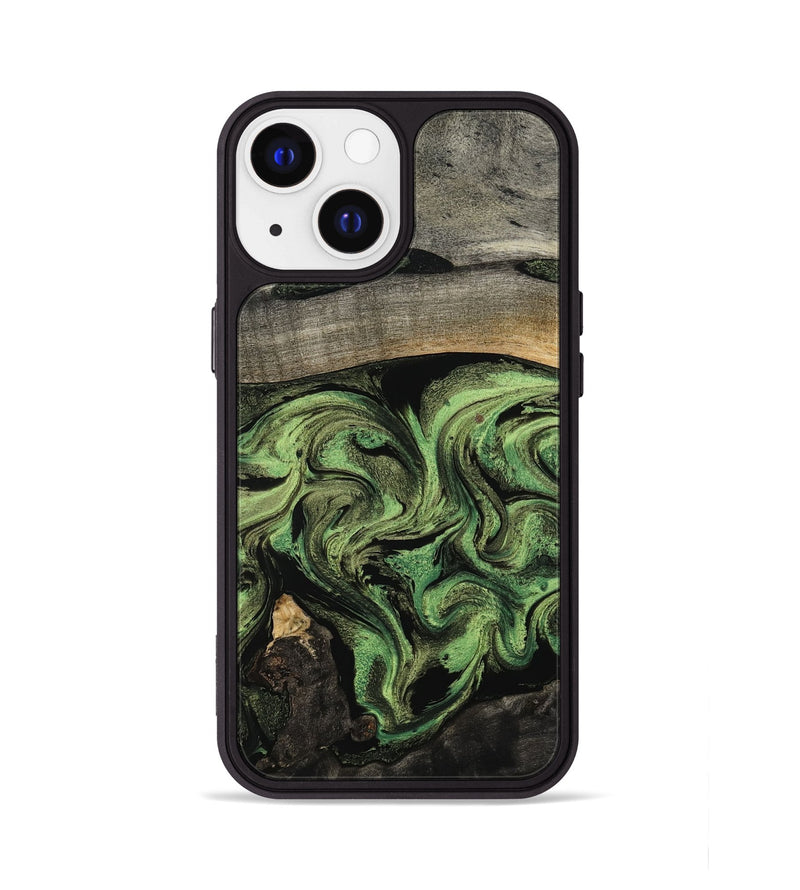 iPhone 13 Wood Phone Case - Rylan (Green, 802371)