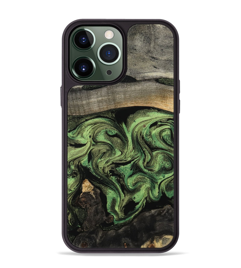 iPhone 13 Pro Max Wood Phone Case - Rylan (Green, 802371)