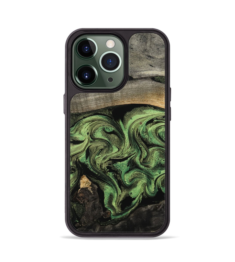 iPhone 13 Pro Wood Phone Case - Rylan (Green, 802371)