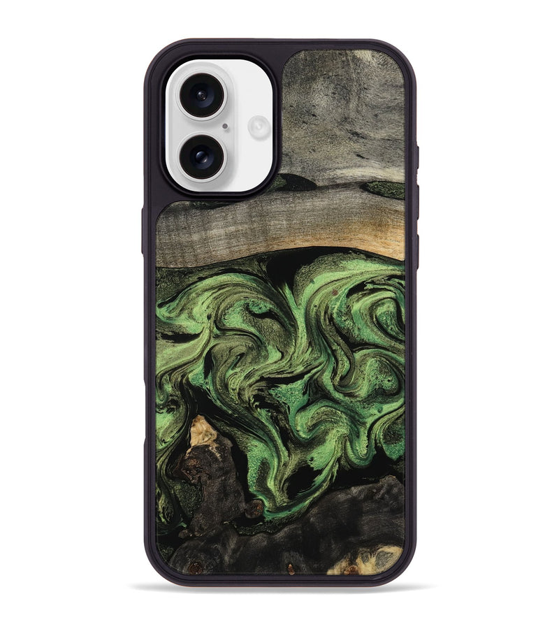 iPhone 16 Plus Wood Phone Case - Rylan (Green, 802371)