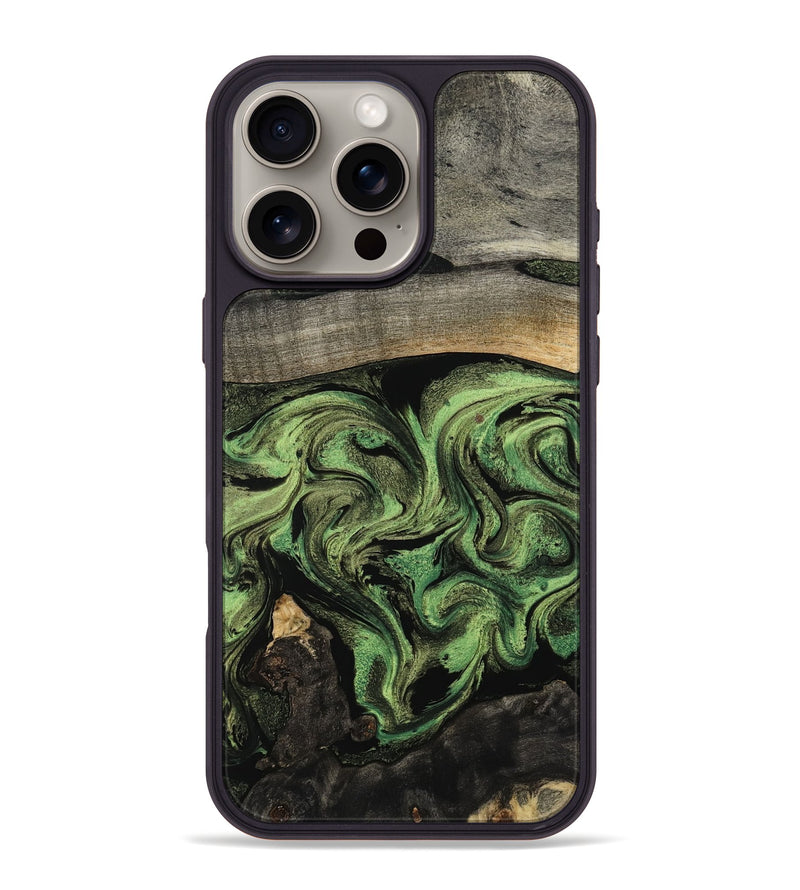 iPhone 16 Pro Max Wood Phone Case - Rylan (Green, 802371)