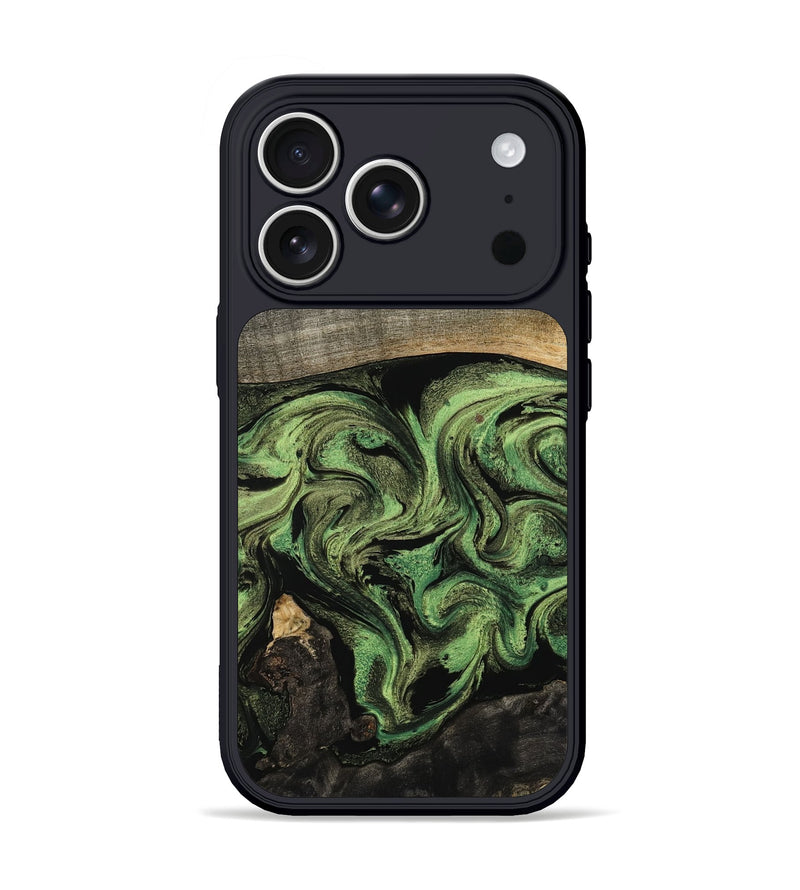 iPhone 17 Pro Wood Phone Case - Rylan (Green, 802371)