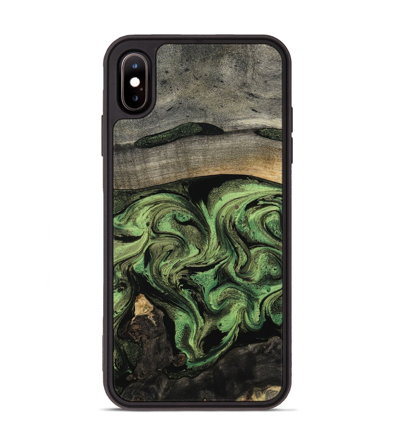 iPhone Xs Max Wood Phone Case - Rylan (Green, 802371)