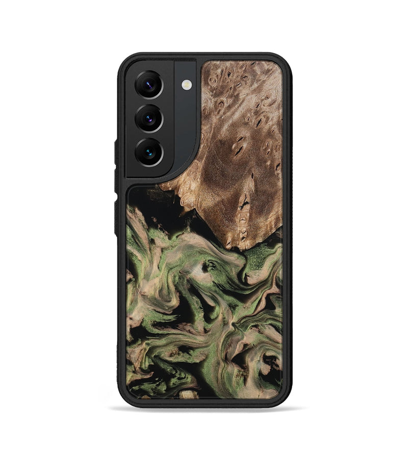 Galaxy S22 Wood Phone Case - Ora (Green, 802372)