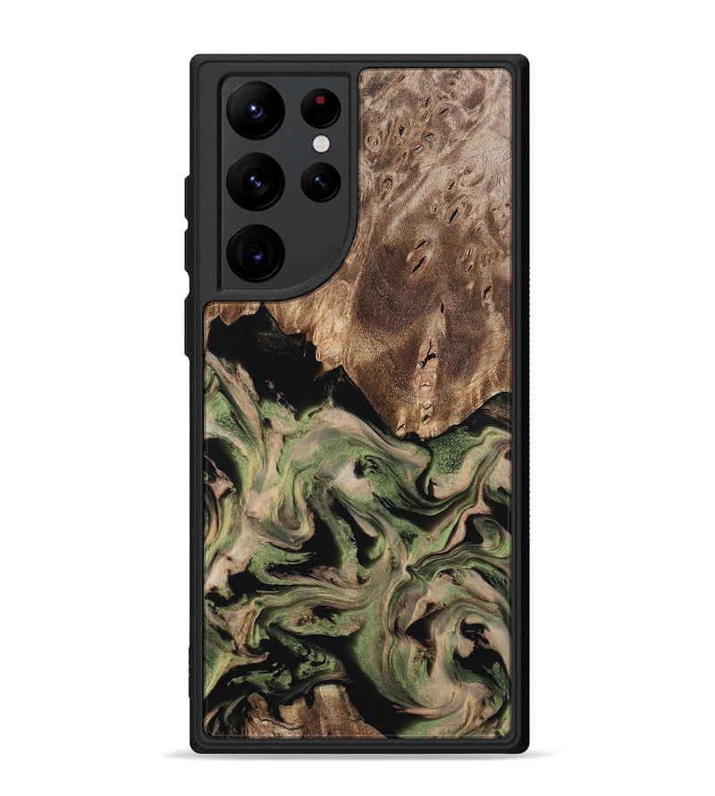 Galaxy S22 Ultra Wood Phone Case - Ora (Green, 802372)