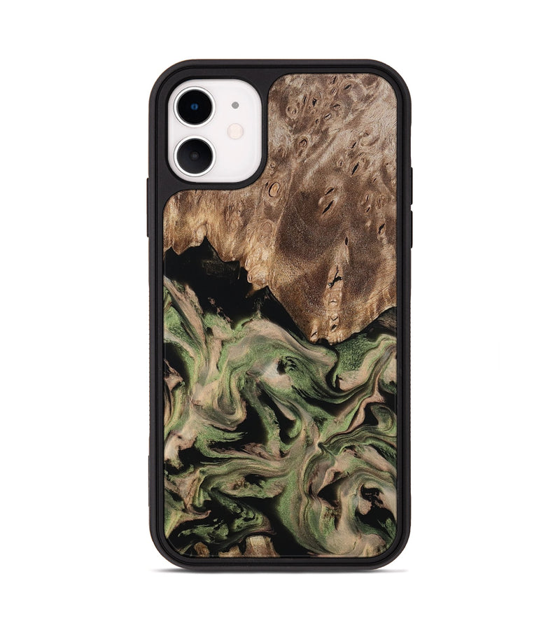 iPhone 11 Wood Phone Case - Ora (Green, 802372)