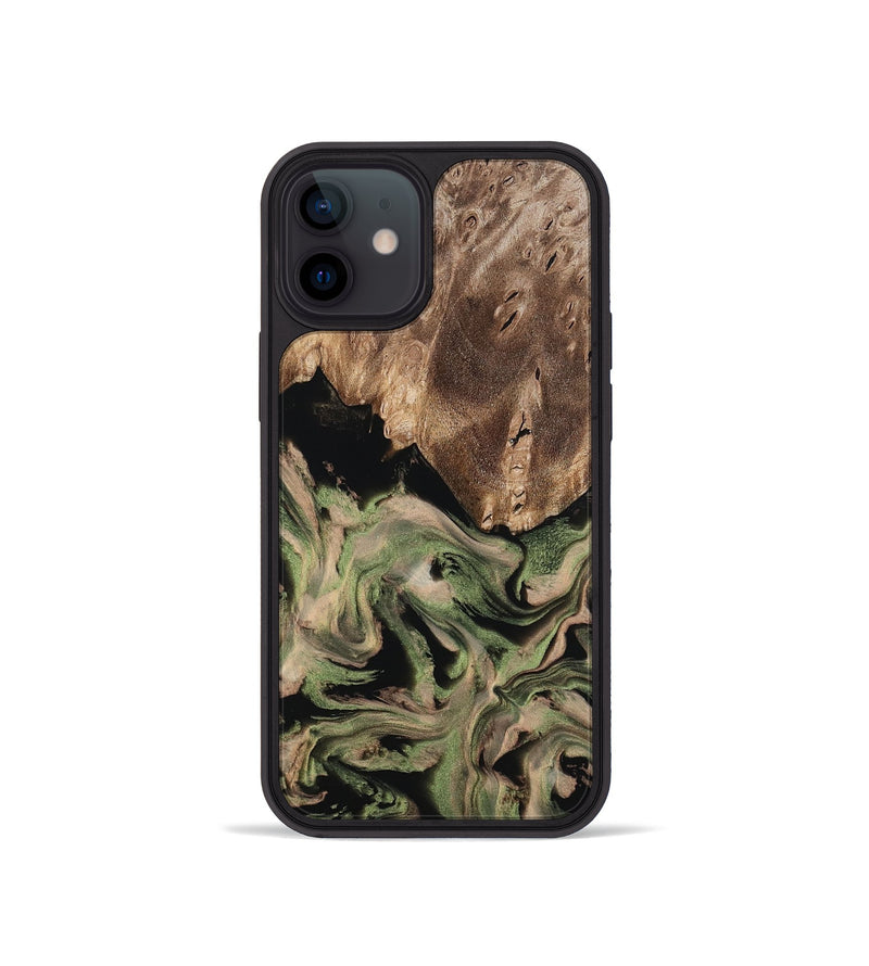 iPhone 12 mini Wood Phone Case - Ora (Green, 802372)