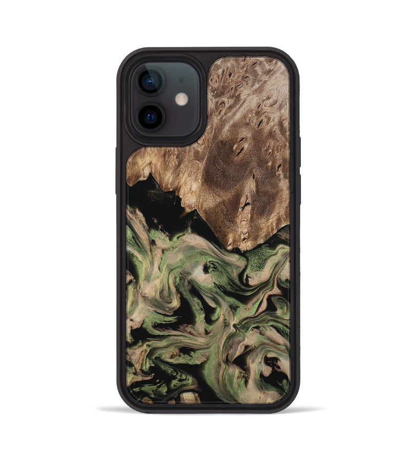 iPhone 12 Wood Phone Case - Ora (Green, 802372)