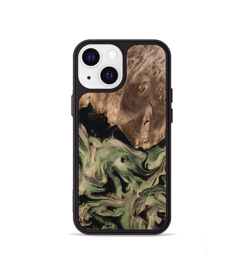 iPhone 13 mini Wood Phone Case - Ora (Green, 802372)