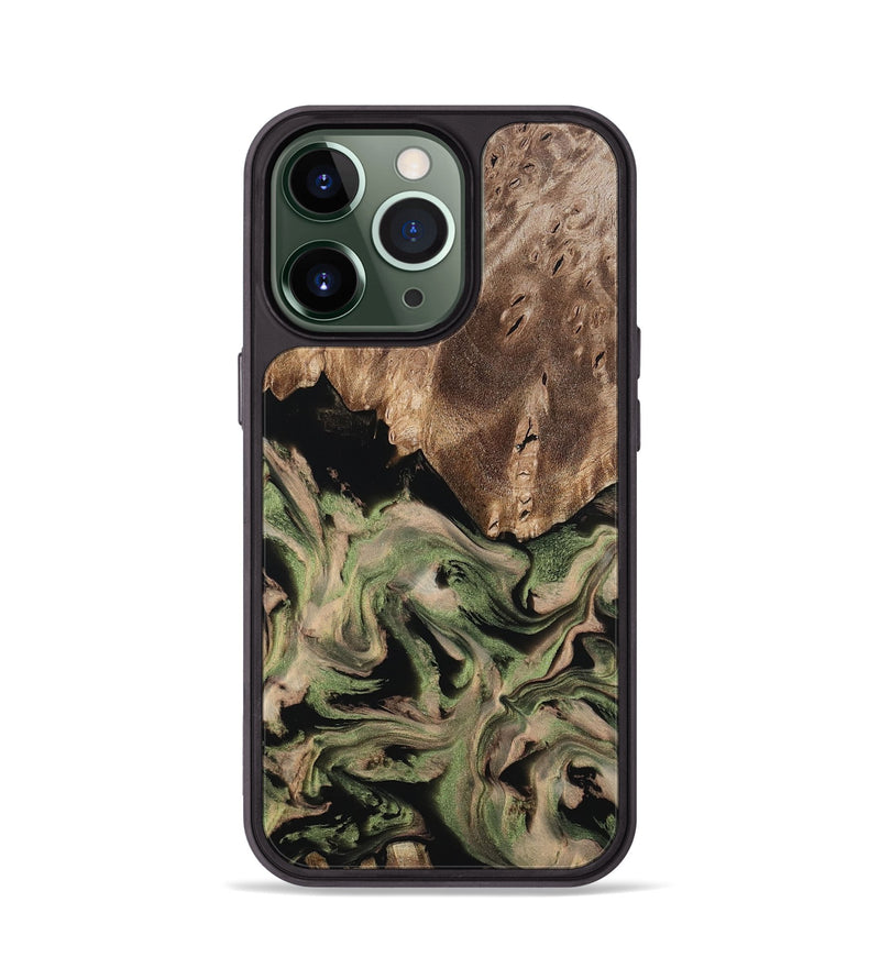 iPhone 13 Pro Wood Phone Case - Ora (Green, 802372)