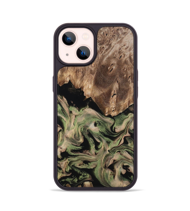 iPhone 14 Wood Phone Case - Ora (Green, 802372)