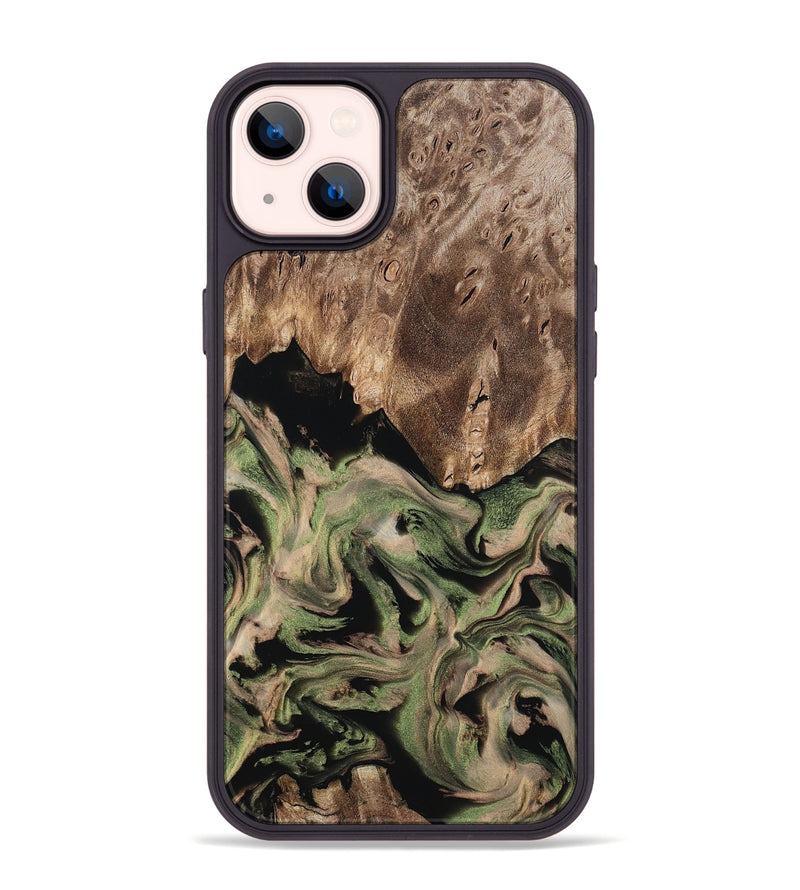 iPhone 14 Plus Wood Phone Case - Ora (Green, 802372)