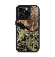 iPhone 15 Pro Wood Phone Case - Ora (Green, 802372)