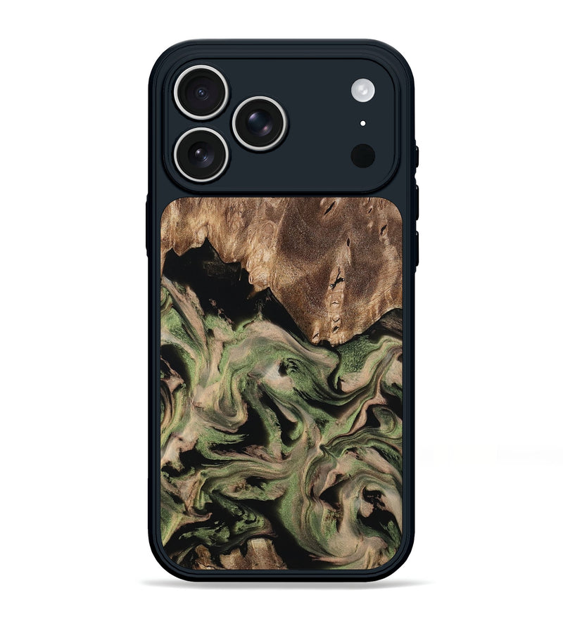 iPhone 17 Pro Max Wood Phone Case - Ora (Green, 802372)