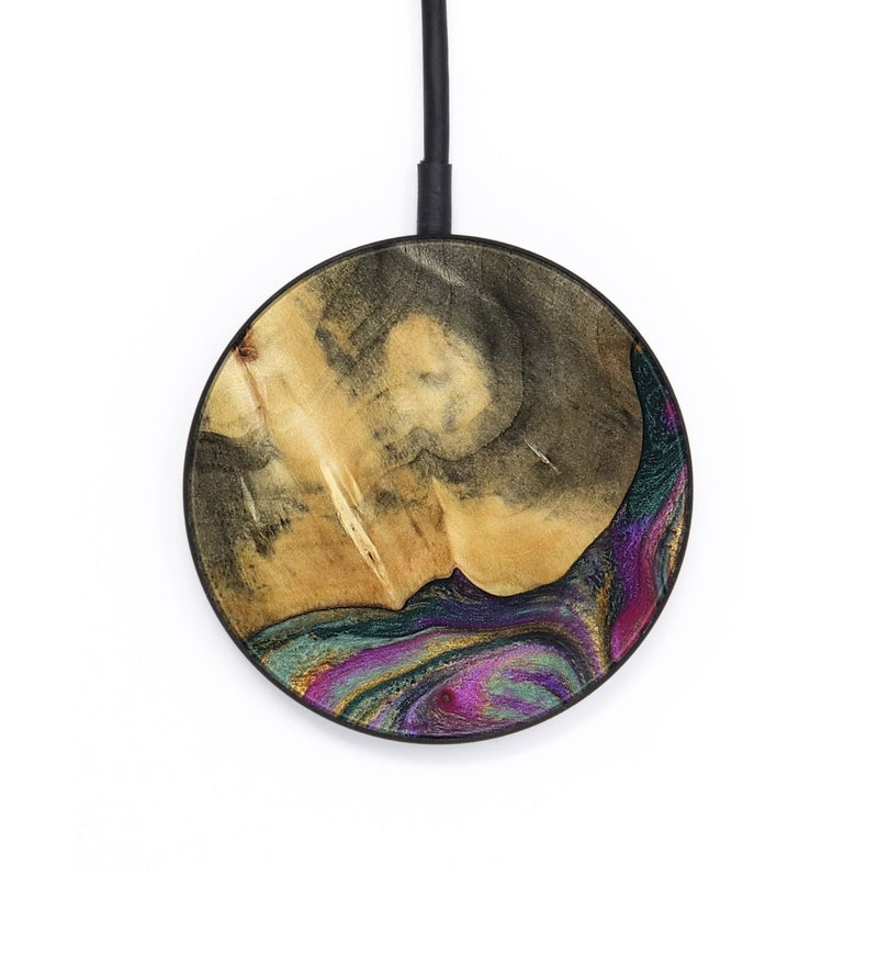 Circle Wood Wireless Charger - Joesph (Green, 802374)