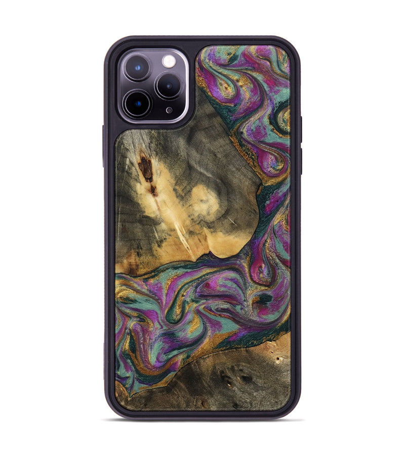 iPhone 11 Pro Max Wood Phone Case - Joesph (Green, 802374)