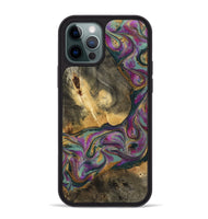 iPhone 12 Pro Max Wood Phone Case - Joesph (Green, 802374)