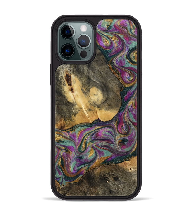 iPhone 12 Pro Max Wood Phone Case - Joesph (Green, 802374)