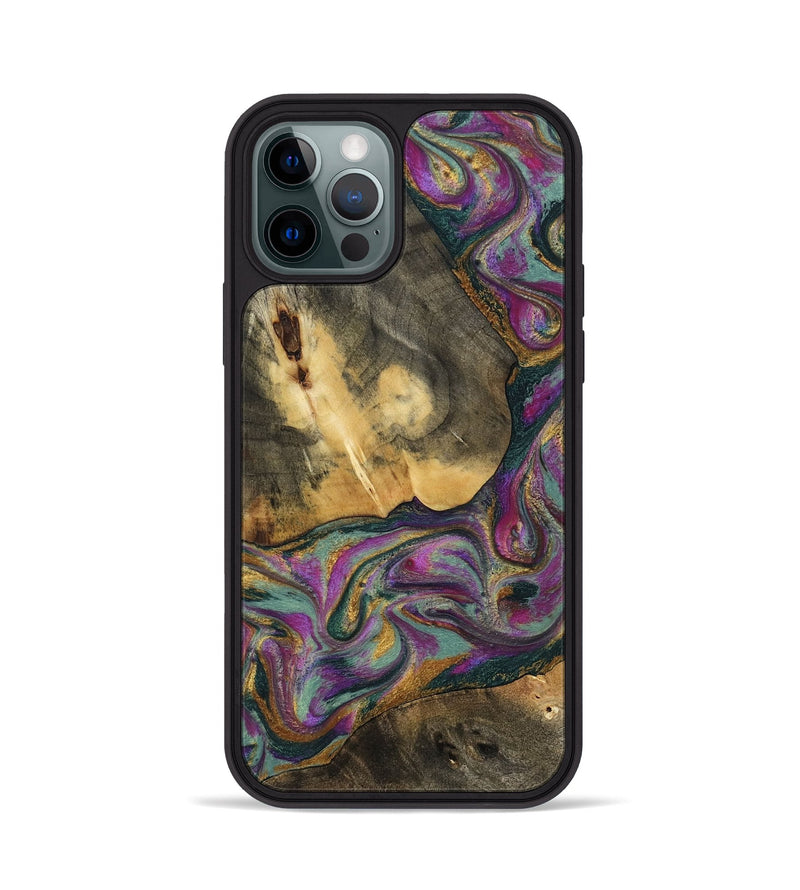 iPhone 12 Pro Wood Phone Case - Joesph (Green, 802374)