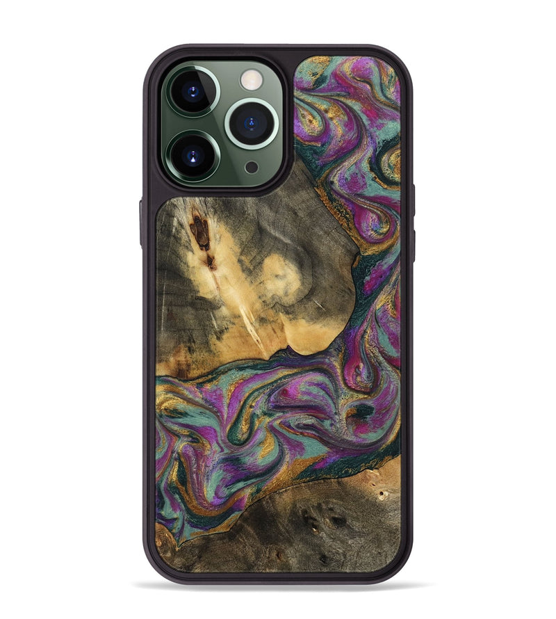 iPhone 13 Pro Max Wood Phone Case - Joesph (Green, 802374)