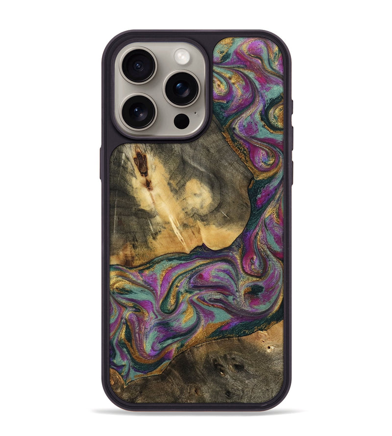 iPhone 15 Pro Max Wood Phone Case - Joesph (Green, 802374)