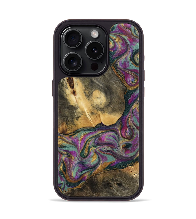 iPhone 15 Pro Wood Phone Case - Joesph (Green, 802374)