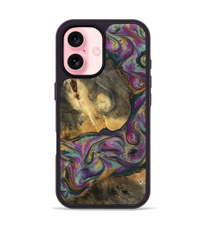 iPhone 16 Wood Phone Case - Joesph (Green, 802374)