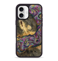 iPhone 16 Plus Wood Phone Case - Joesph (Green, 802374)