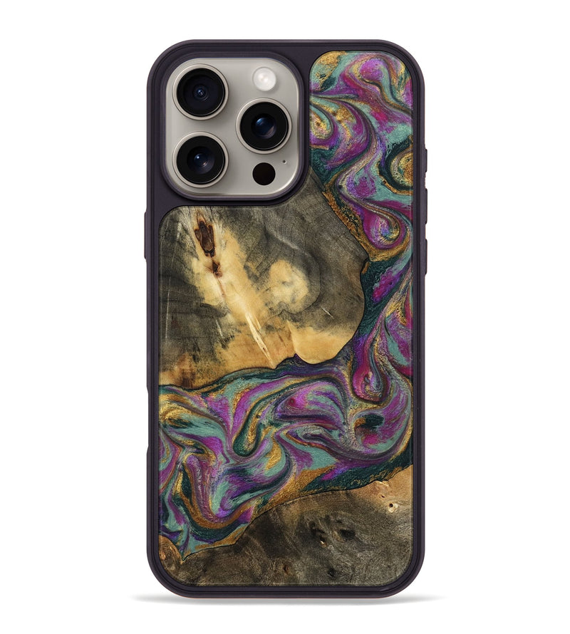 iPhone 16 Pro Max Wood Phone Case - Joesph (Green, 802374)