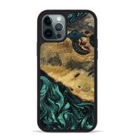 iPhone 12 Pro Max Wood Phone Case - Gavyn (Green, 802375)