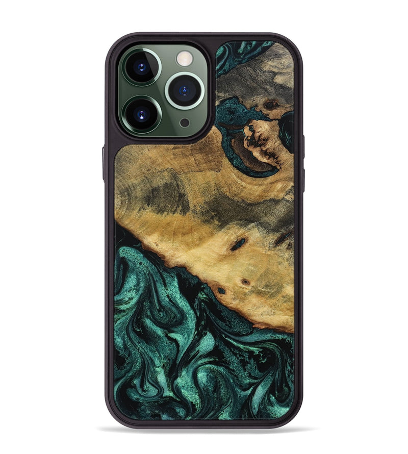 iPhone 13 Pro Max Wood Phone Case - Gavyn (Green, 802375)