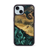 iPhone 15 Wood Phone Case - Gavyn (Green, 802375)