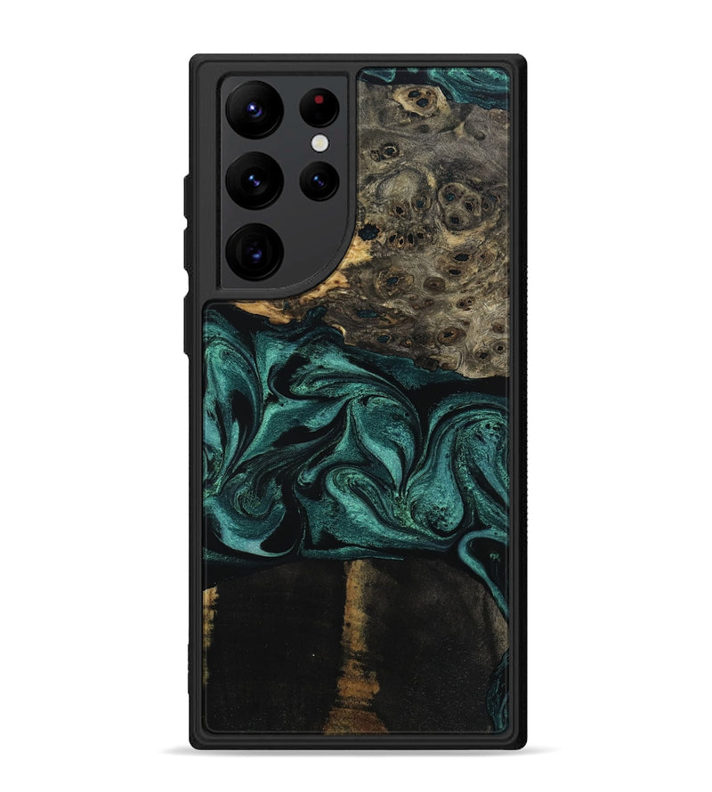 Galaxy S22 Ultra Wood Phone Case - Jalisa (Green, 802376)