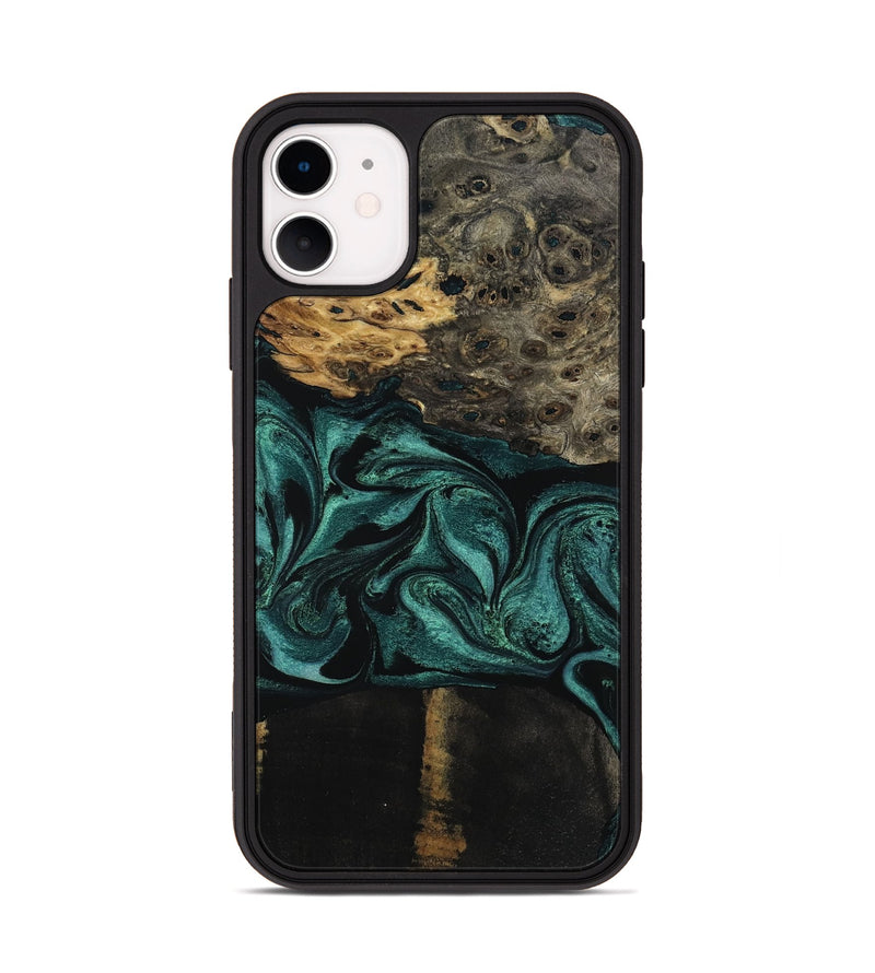 iPhone 11 Wood Phone Case - Jalisa (Green, 802376)