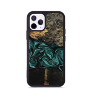iPhone 11 Pro Wood Phone Case - Jalisa (Green, 802376)