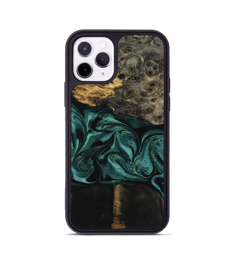 iPhone 11 Pro Wood Phone Case - Jalisa (Green, 802376)