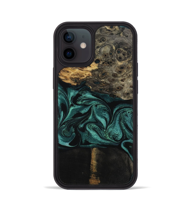 iPhone 12 Wood Phone Case - Jalisa (Green, 802376)