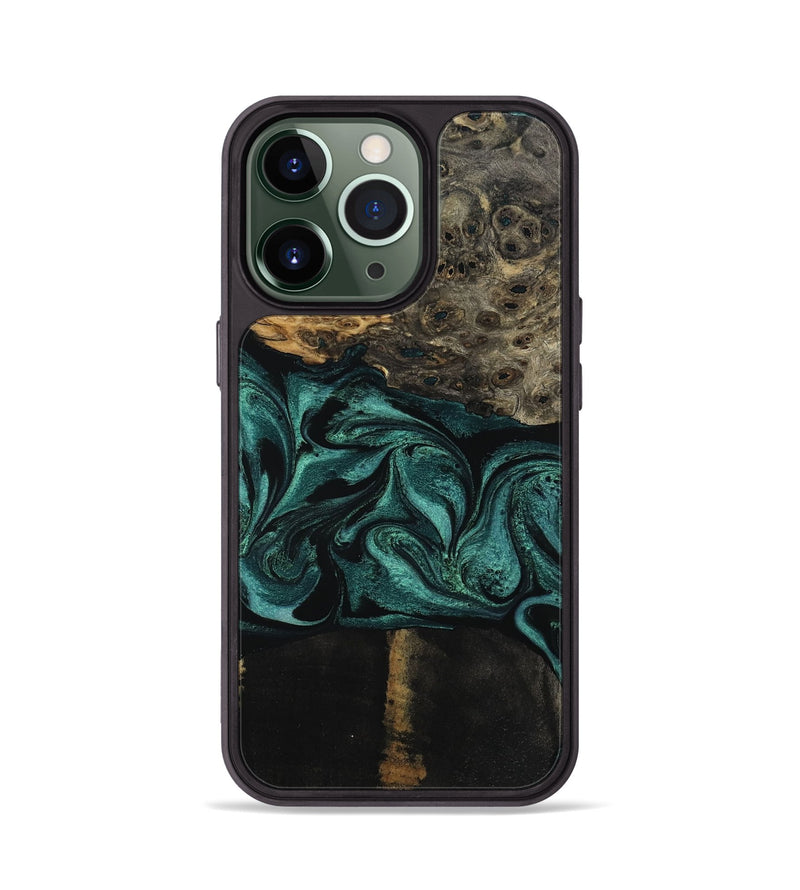 iPhone 13 Pro Wood Phone Case - Jalisa (Green, 802376)