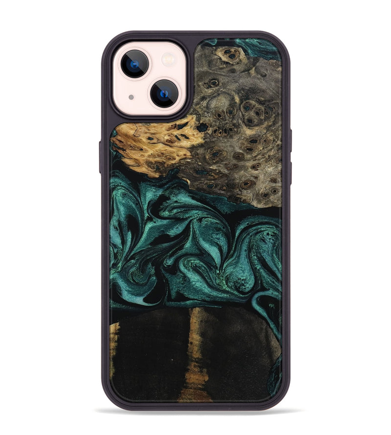 iPhone 14 Plus Wood Phone Case - Jalisa (Green, 802376)