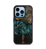 iPhone 14 Pro Wood Phone Case - Jalisa (Green, 802376)