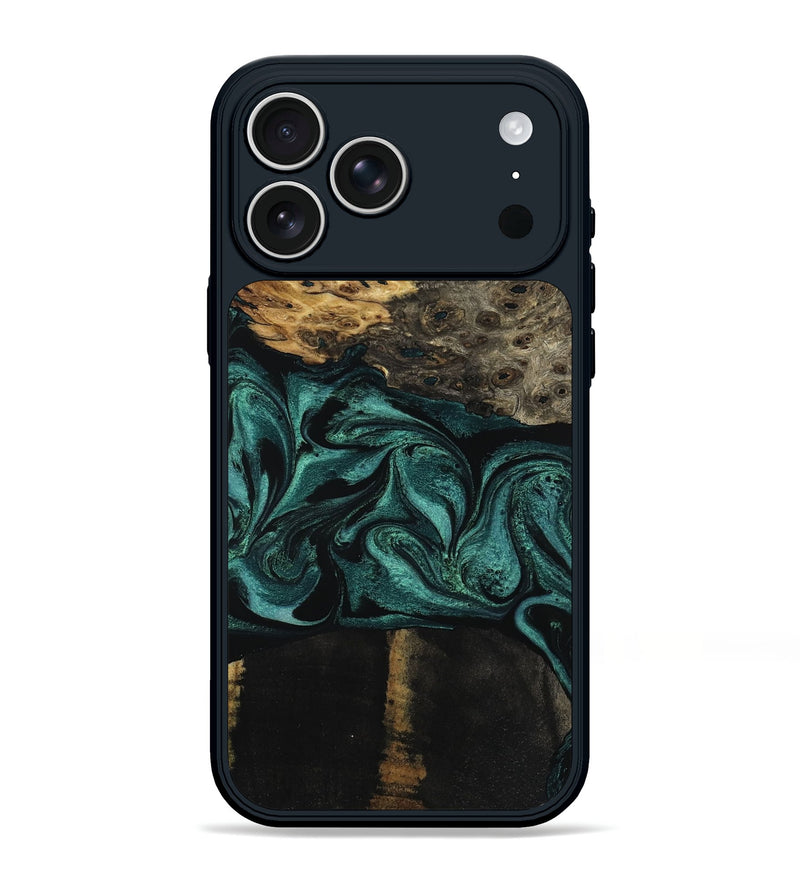 iPhone 17 Pro Max Wood Phone Case - Jalisa (Green, 802376)