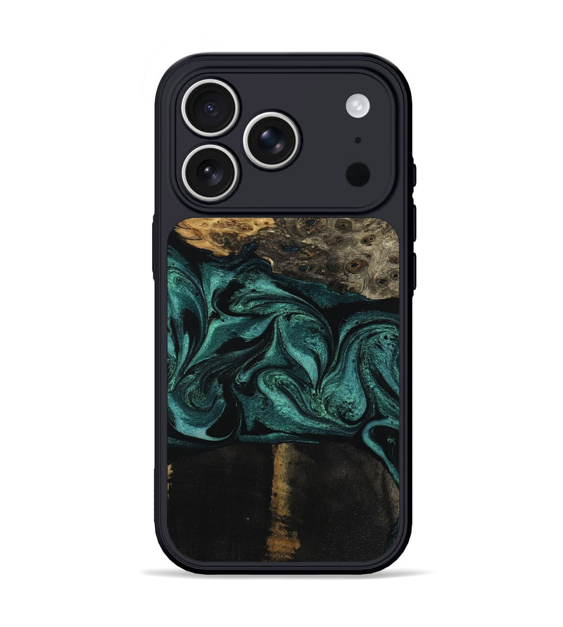 iPhone 17 Pro Wood Phone Case - Jalisa (Green, 802376)