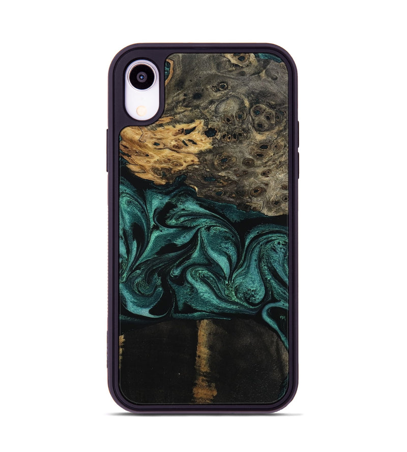iPhone Xr Wood Phone Case - Jalisa (Green, 802376)